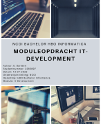 NCOI moduleopdracht IT development 2022 - Bachelor Informatica - Onderwerp: de toepassing van SCRUM