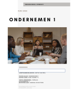 Sociale Cohesie groepsverslag/ Ondernemen 1