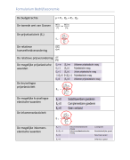 Formularium Bedrijfseconomie 1ste jaar Marketing KDG