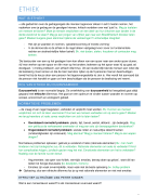 Samenvatting ethiek (15/20 gehaald)