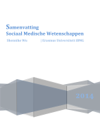 Sociaal Medische Wetenschappen Colleges Samenvatting