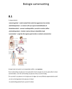 Biologie hoofdstuk 8 je lichaam werkt 2 havo/vwo