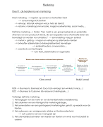 Samenvatting inleiding marketing 