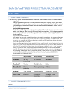 Projectmanagement samenvatting