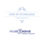 Zorg en technologie volledige uitwerking Keuzedeel Prove2Move, Verzorgende IG