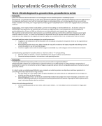 samenvatting van alle jurisprudentie van het van gezondheidsrecht (2014)
