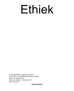 Ethiek - Onderzoekende professional/ethiek, social work