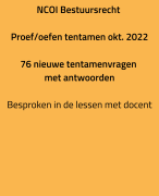NCOI oefententamen 2022 Bestuurskunde - 76 nieuwe oefenvragen met antwoorden