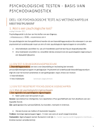 Samenvatting Psychodiagnostisch werken 1