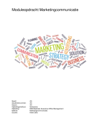 Marketingcommunicatie module opdracht