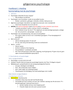 samenvatting Algemene Psychologie (18/20)