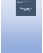 Marktanalyse en Koopgedrag - NCOI - Cijfer 9 (incl beoordeling)