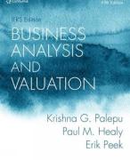 Financial Statement Analysis - Chapter 1-10