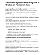 Tijdvak 2 Grieken en Romeinen samenvatting havo