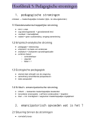 de pedagogische stromingen 