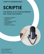 Scriptie breiken jonge doelgroep podcastmakers - Fontys 2021 - Hoe bereik je als podcastmaker een jonge doelgroep? - Geslaagd met een 8 in 2021