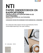 Geslaagde NTI module Onderzoeken en Rapporteren - 2022 - Sociale Pedagogische Hulpverlening