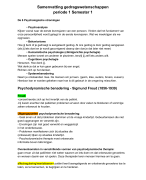Samenvatting Gedragswetenschappen 1.1 HBO verpleegkunde 2022