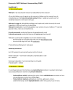 Economie Samenvatting LWEO Welvaart 4/5/6 VWO