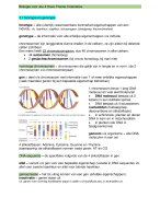 Samenvatting biologie Thema 3 Genetica 4 havo Biologie voor jou