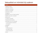 Gerontologie: Seksualiteit en intimiteit 