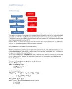 Asset Pricing (MSc Finance, VU) - all lecture material!