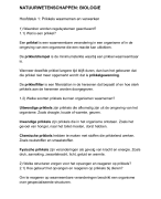 Samenvatting natuurwetenschappen (biologie) 2e graad doorstroom