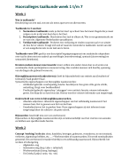 Taalkunde alle hoorcolleges