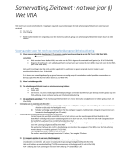 Samenvatting Wet WIA Sociale zekerheid Socialezekerheidsrecht