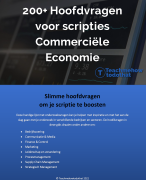 Scriptie Structuur Commerciële Economie | Plan van Aanpak, Theoretisch Kader, Methoden, Voorbeelden, Hoofdvragen & Presentatie (2x PowerPoint)