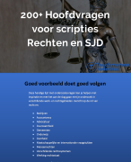 200+ Hoofdvragen voor hbo scripties Rechten & SJD