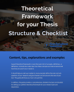 Theoretical Framework  for your Thesis Structure & Checklist