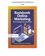 Samenvatting Basisboek Online Marketing 4e druk