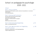 School- en pedagogische psychologie (2020-2021)