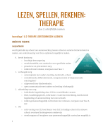 samenvatting Lezen Spellen Rekenen Therapie