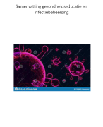 Samenvatting gezondheidseducatie en infectiebeheersing