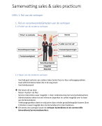 Samenvatting Sales & Sales Practicum - Bedrijfsmanagement - Arteveldehogeschool