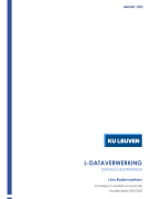 Samenvatting L-Dataverwerking F0YR2a