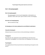Volledige samenvatting Psychologie gebaseerd op het vakfiche 3TSO LO-sport examencommissie