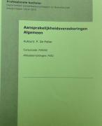 Aansprakelijkheidsverzekeringen Algemeen