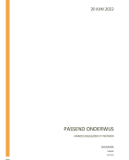Passend Onderwijs Verkorte Deeltijd