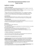 Samenvatting Inleiding Organisatiekunde H1 t/m H8