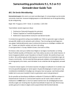 Samenvatting: Geschiedeniswerkplaats Historisch Overzicht paragraaf  91, 92 en 93