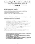 Samenvatting: de Geo, Wereld/Aarde overleven in Europa