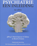 Samenvatting psychopathologie