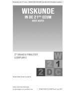 wiskunde oefeningen voor 2de graad D finaliteit Leerplan C