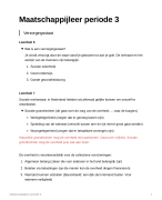 Maatschappijleer samenvatting verzorgingsstaat