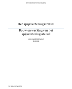 Bouw en werking van het spijsverteringsstelsel