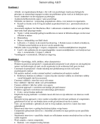 Samenvatting A&O