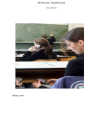Betoog, mobiele telefoons op school
